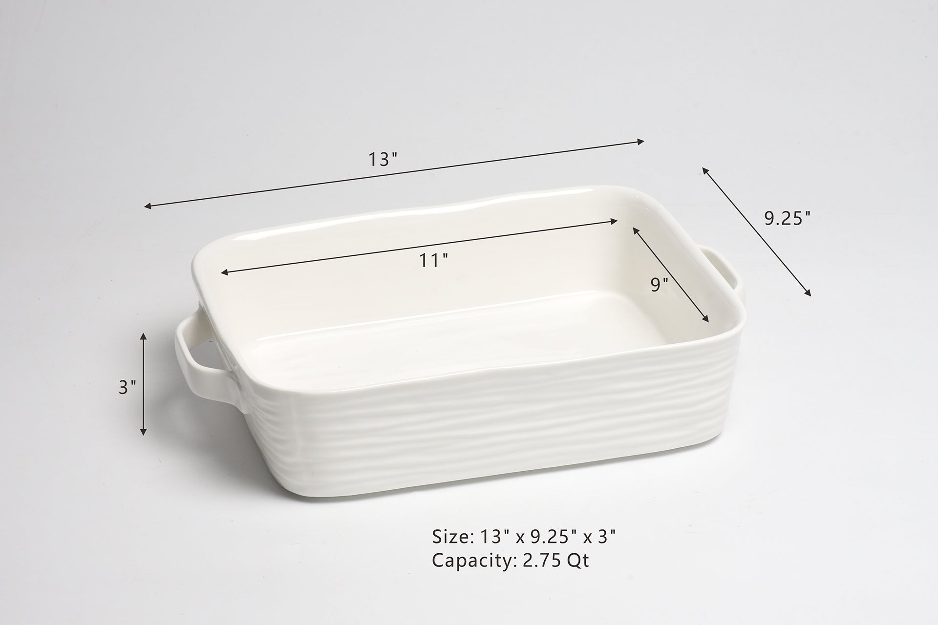 Le Blanc 11" x 9" Rectangular Baking Dish Pampa Bay
