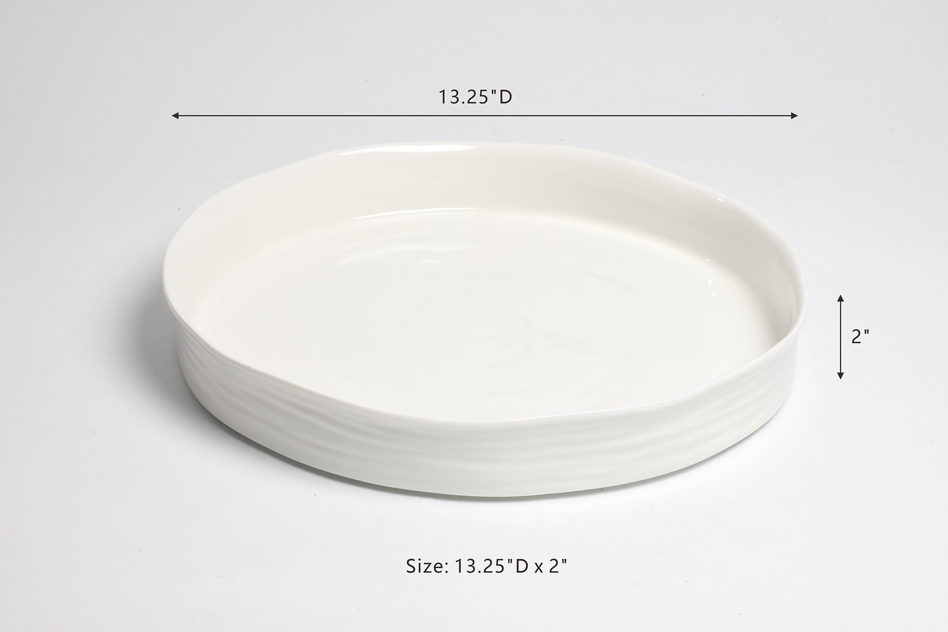 Le Blanc Round Platter Pampa Bay