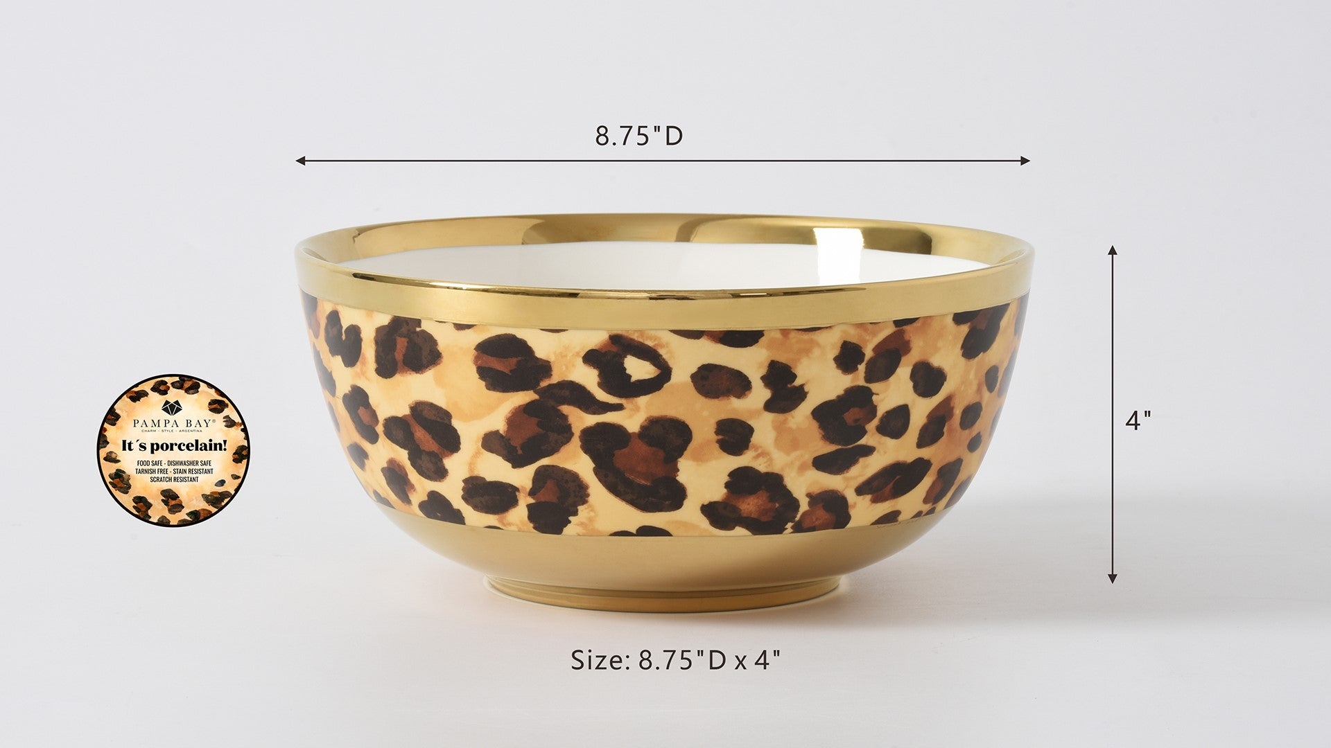 Animal Print Medium Bowl Pampa Bay