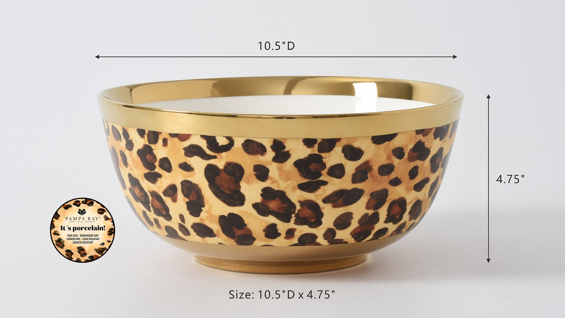 Animal Print Large Bowl Pampa Bay