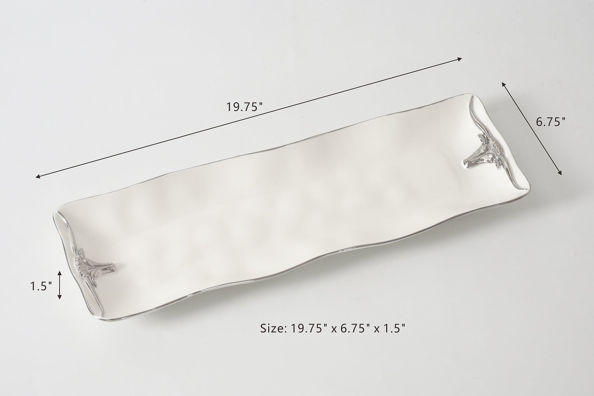 Longhorn Rectangular Serving Piece Pampa Bay