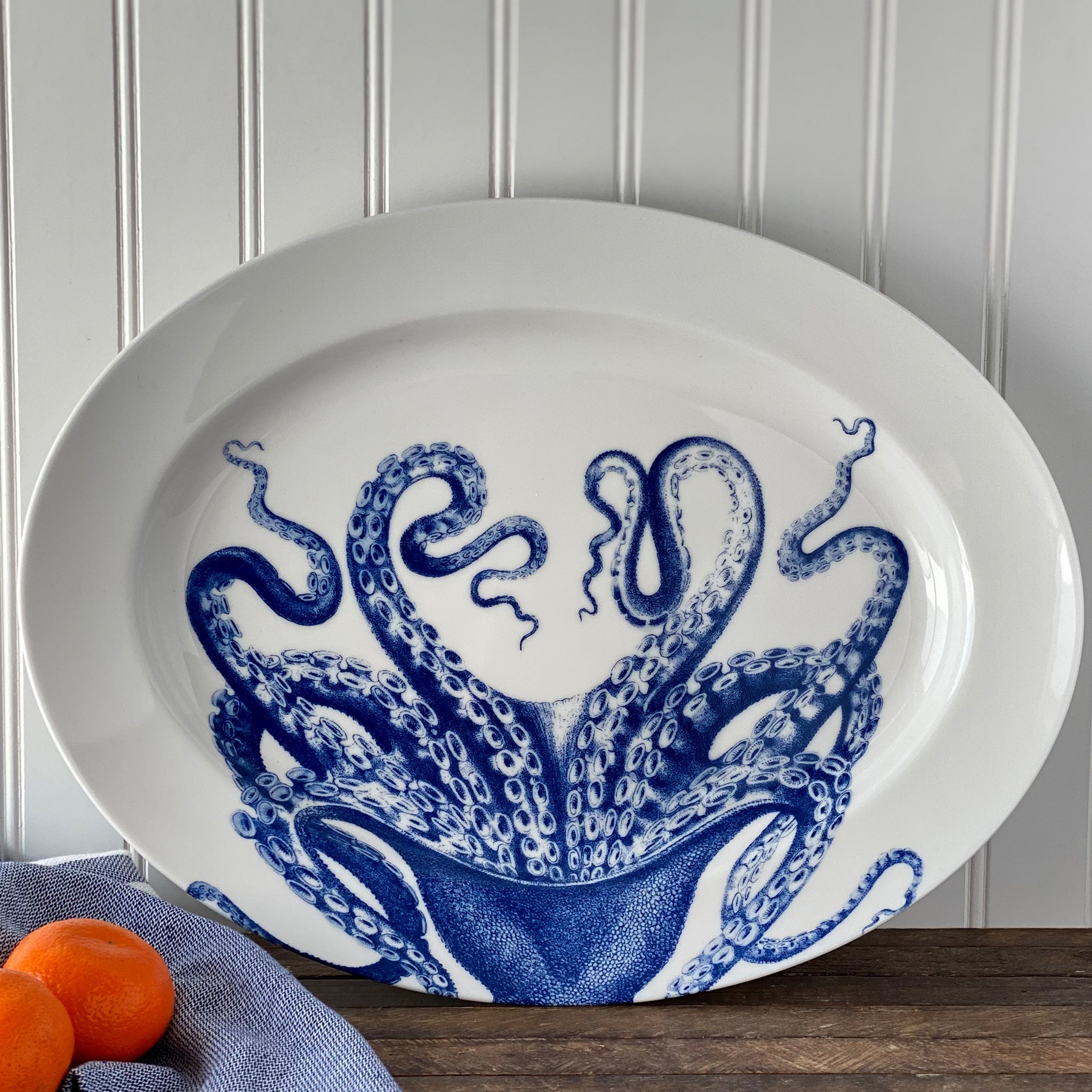 Lucy Rimmed Oval Platter