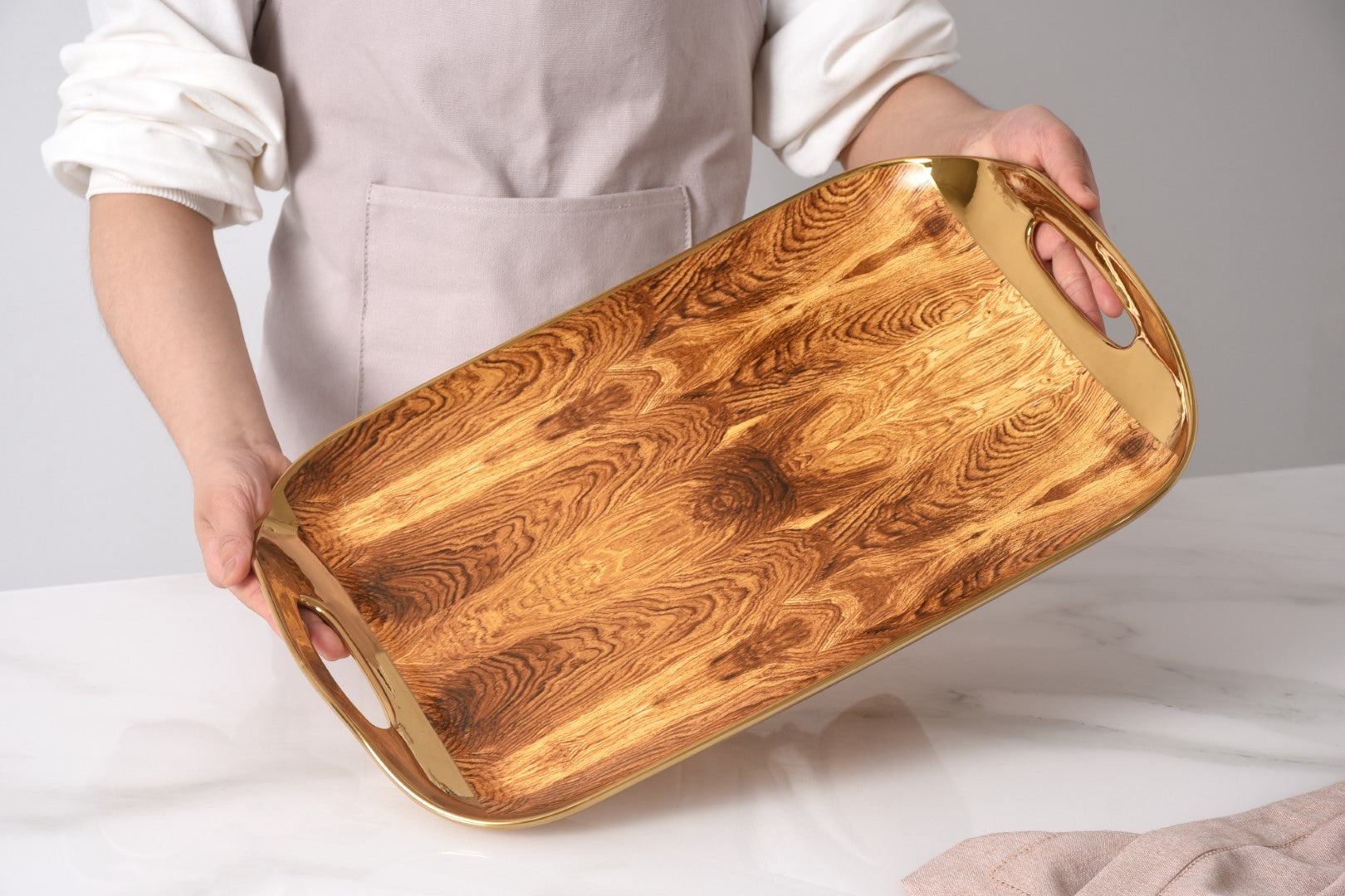 Madera Serving Tray with Handles Pampa Bay