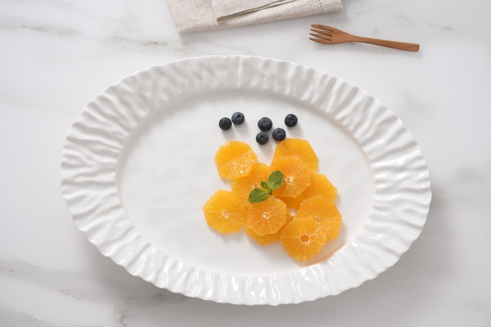 Mascali Bianca Large Platter Pampa Bay