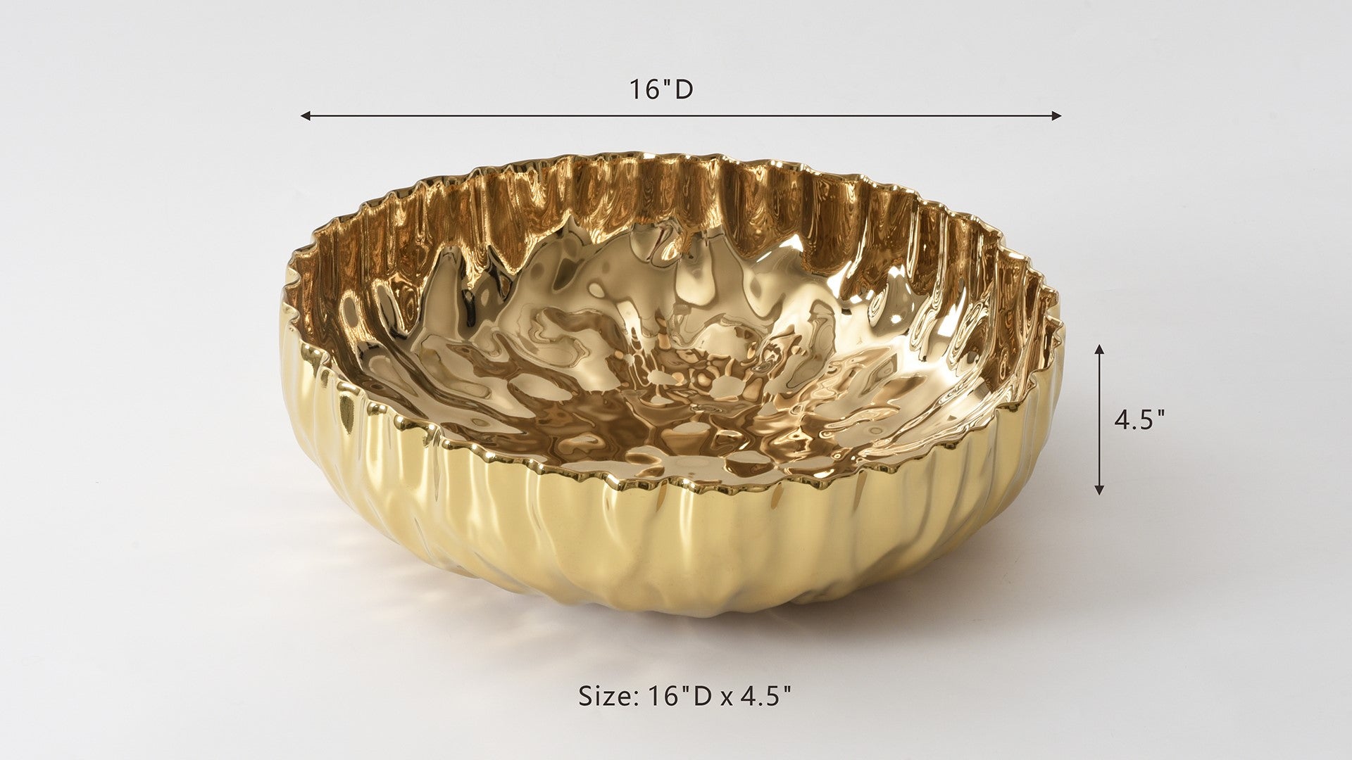 Mascali d'Oro Extra Large Shallow Bowl Pampa Bay