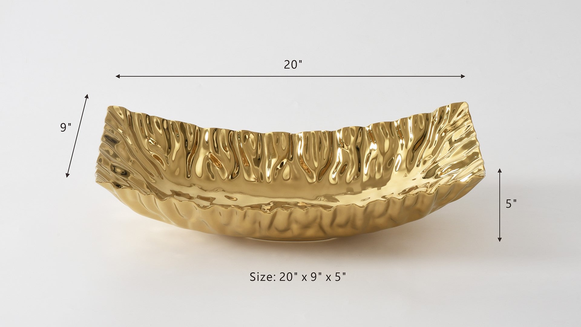 Mascali d'Oro Rectangular Centerpiece Pampa Bay