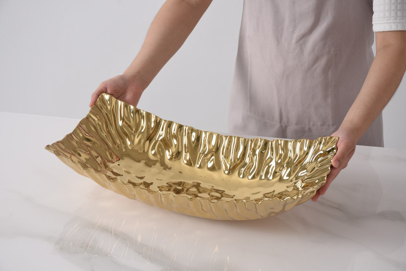 Mascali d'Oro Rectangular Centerpiece Pampa Bay