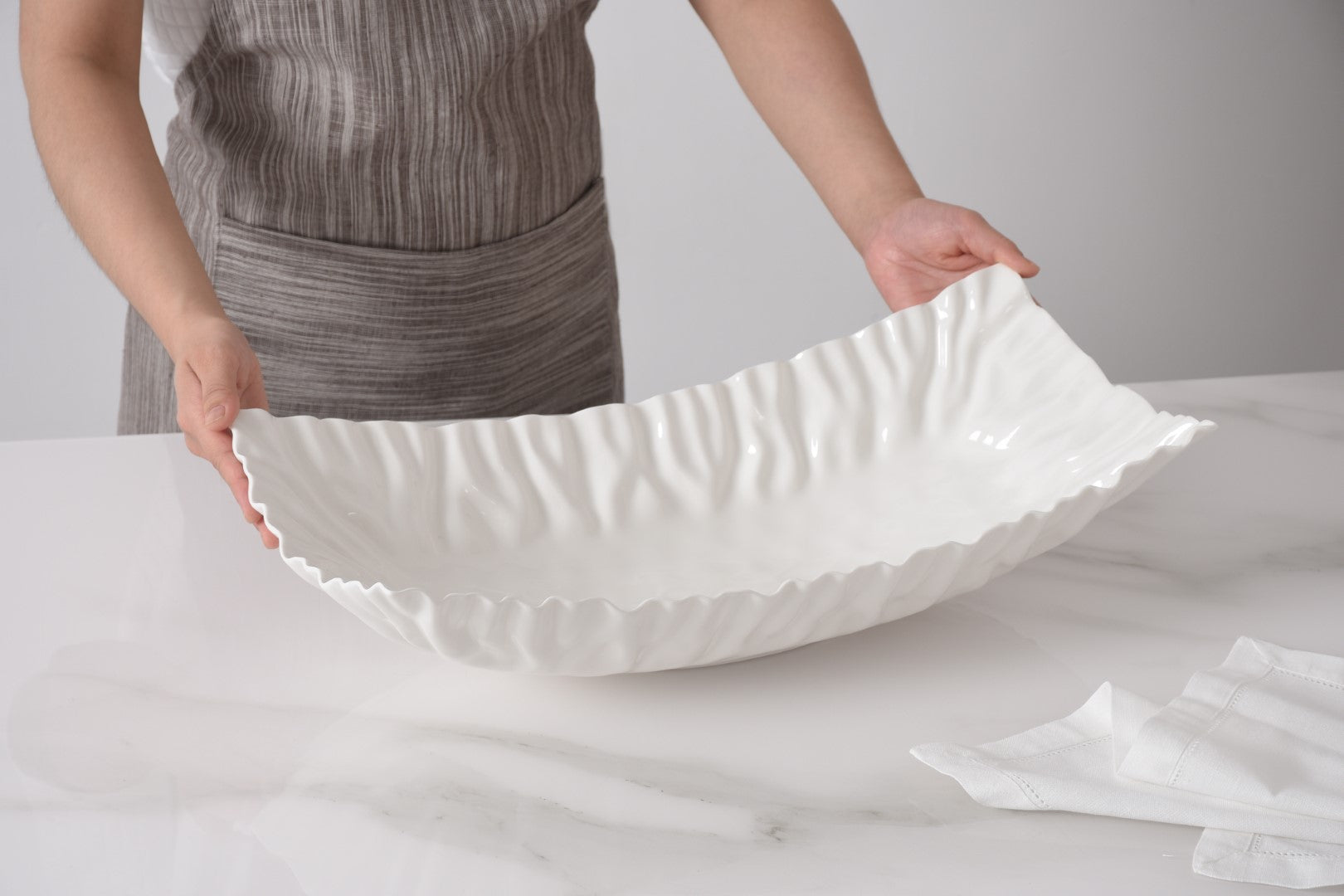 Mascali Bianca Rectangular Centerpiece Pampa Bay