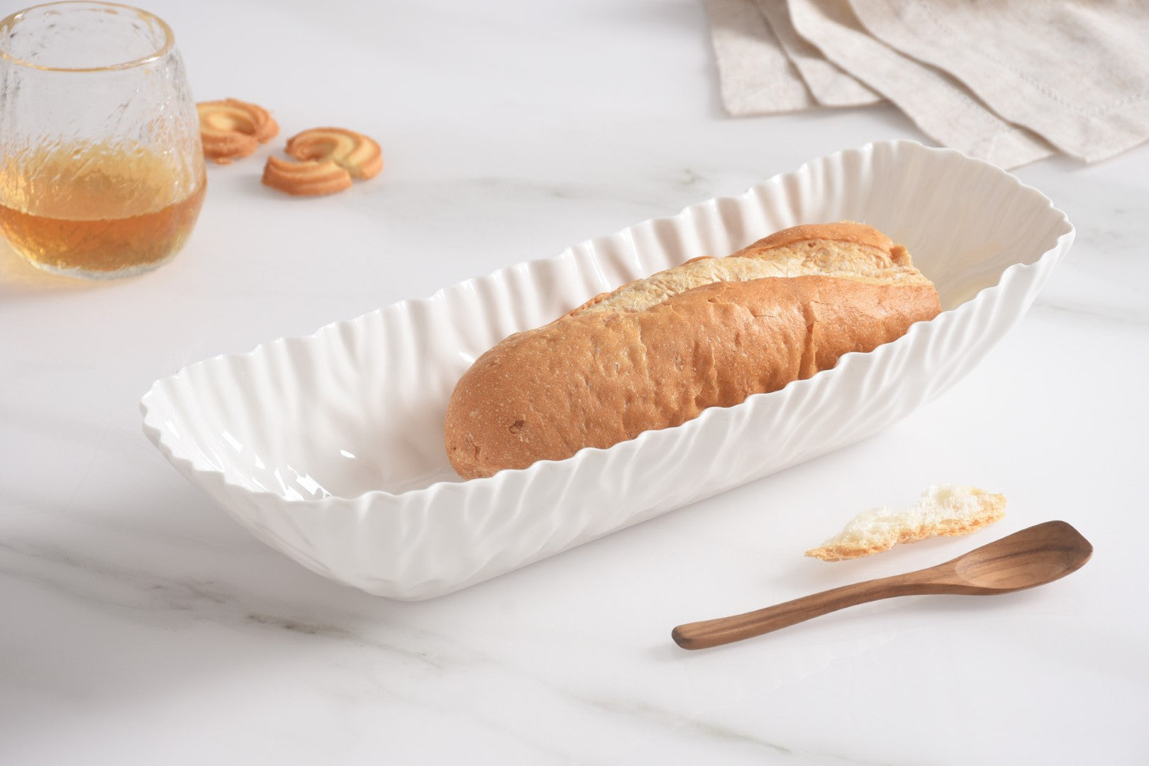 Mascali Bianca Deep Rectangular Server Pampa Bay