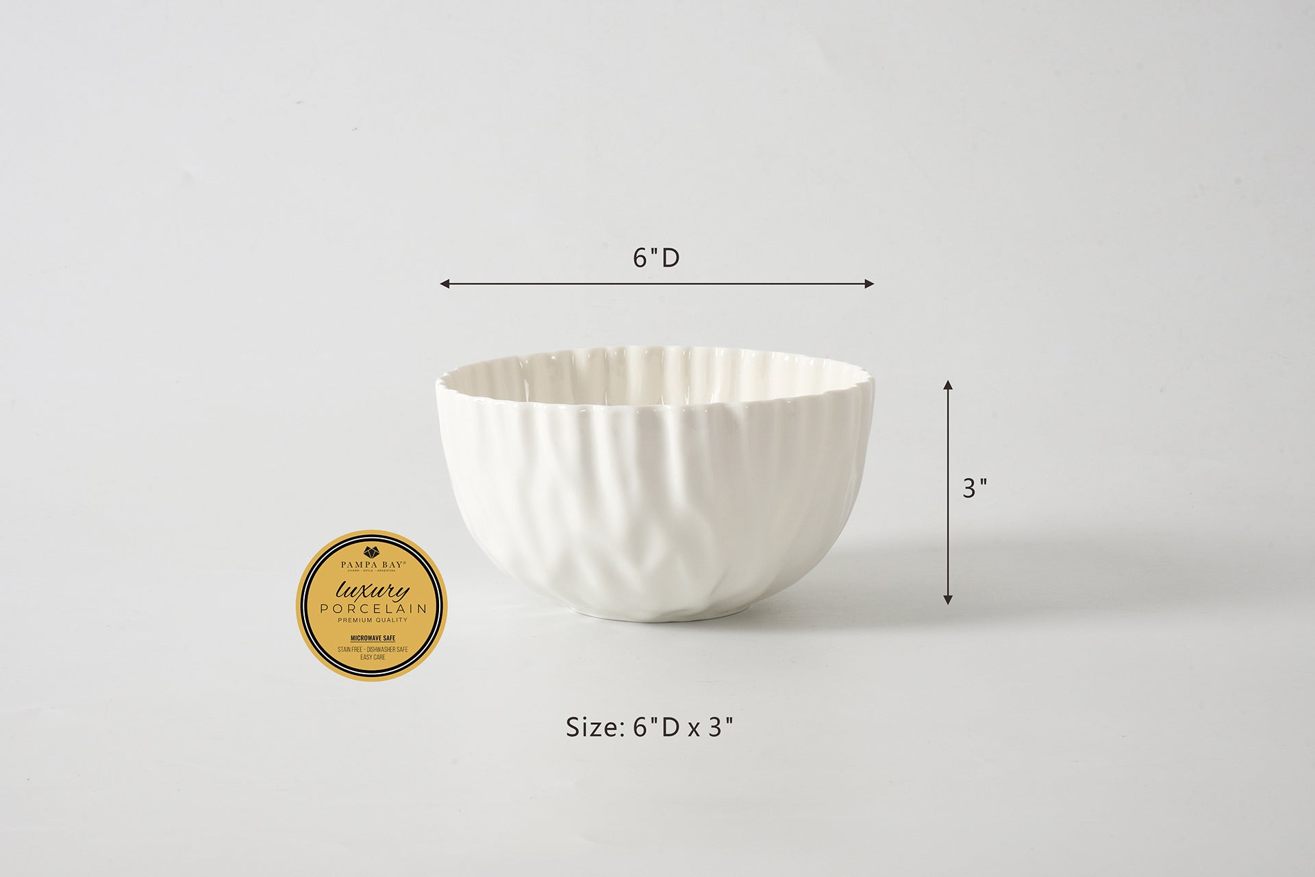 Mascali Bianca Round Cereal/Soup Bowl Pampa Bay