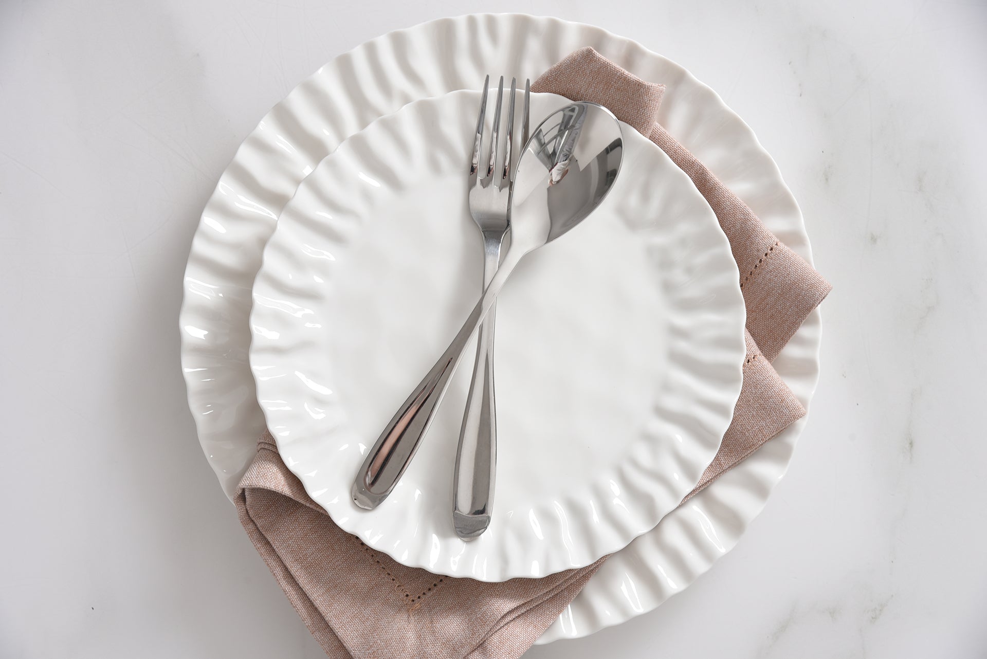 Mascali Bianca Round Dinner Plate Pampa Bay