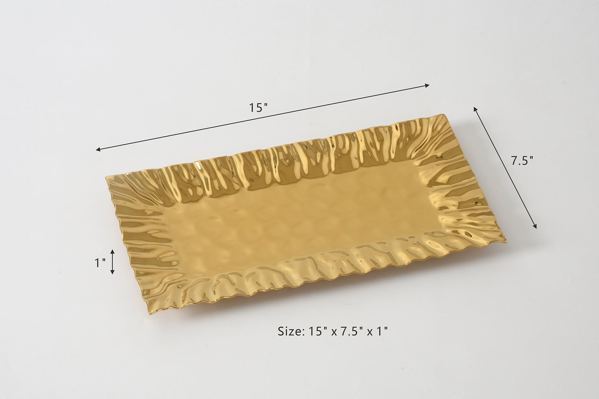 Mascali d'Oro Rectangular Tray Pampa Bay
