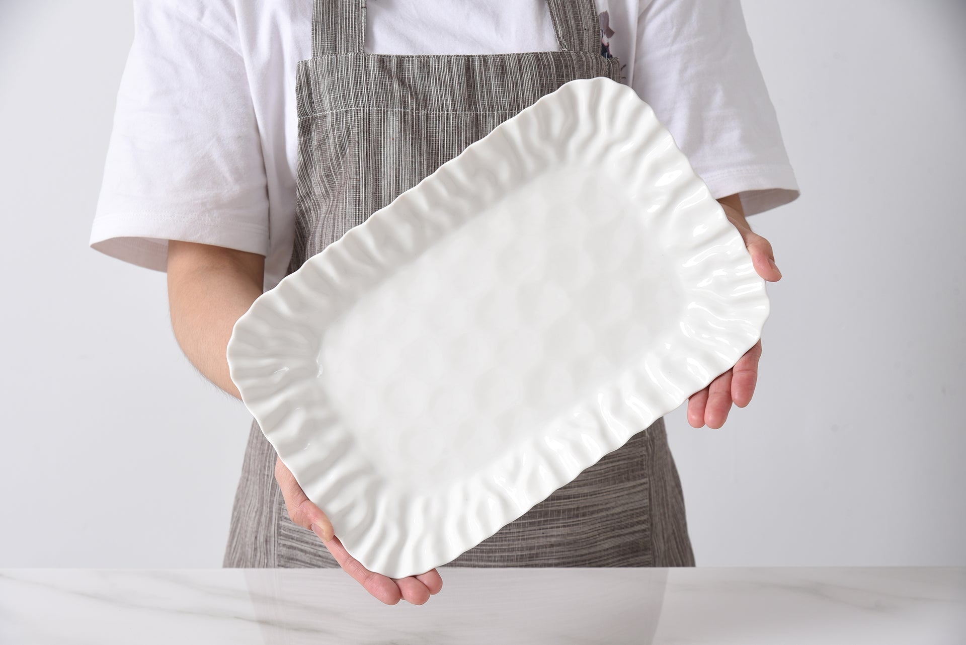 Mascali Bianca Small Deep Tray Pampa Bay