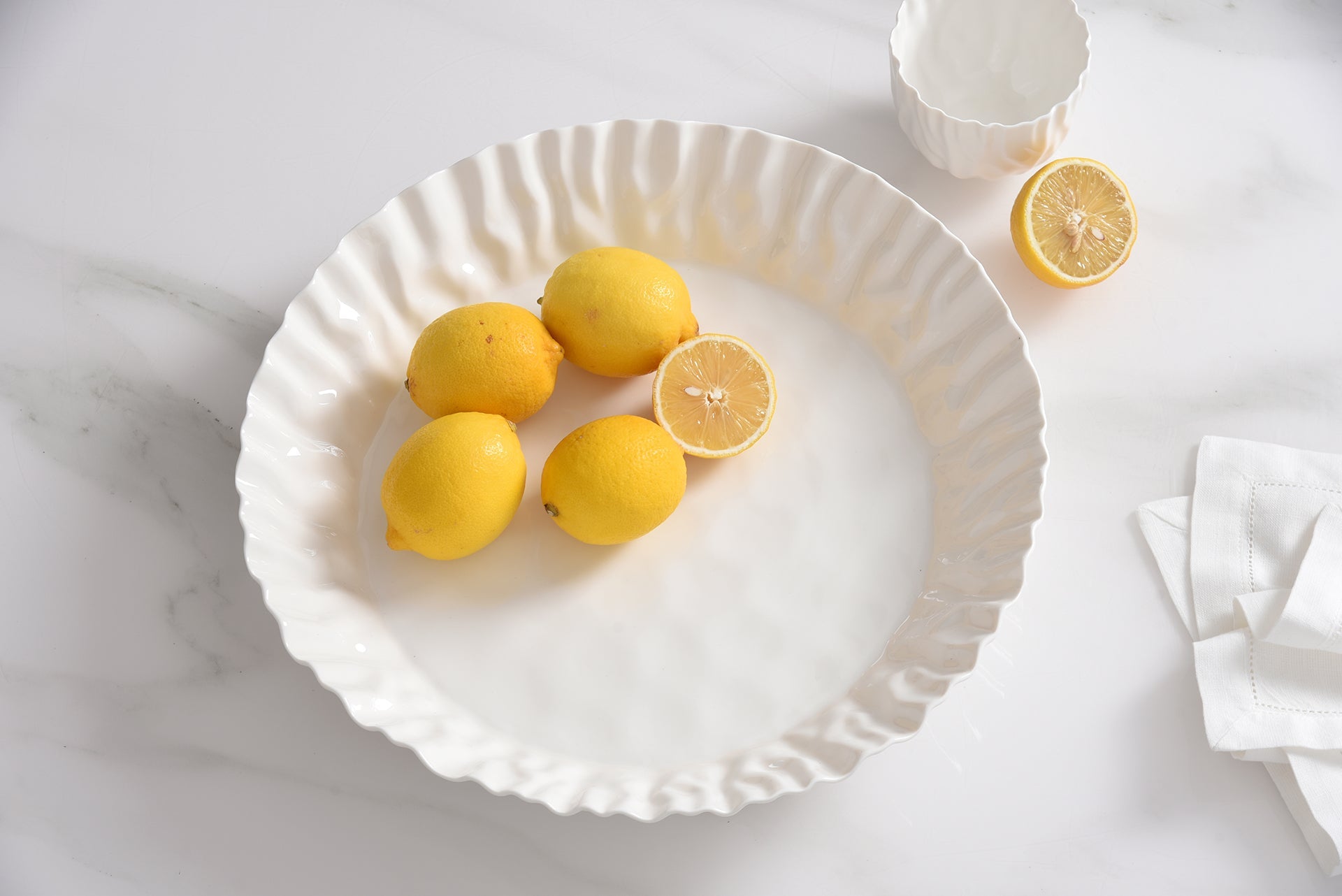 Mascali Bianca Round Deep Server Pampa Bay