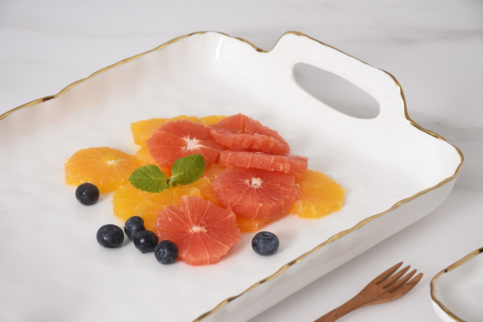 Portofino Rectangular Tray with Handles Pampa Bay