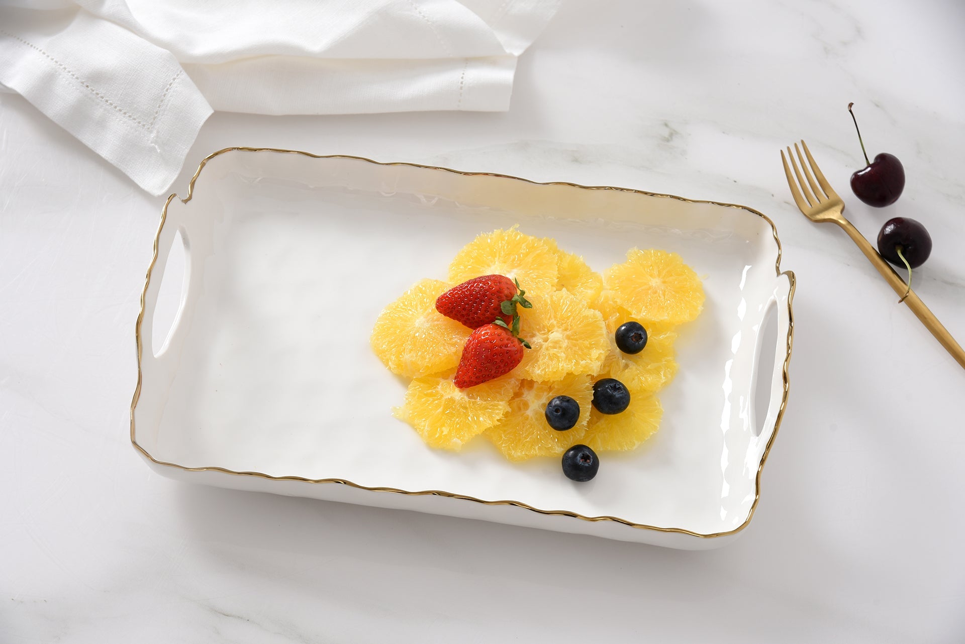 Portofino Small Tray with Handles Pampa Bay