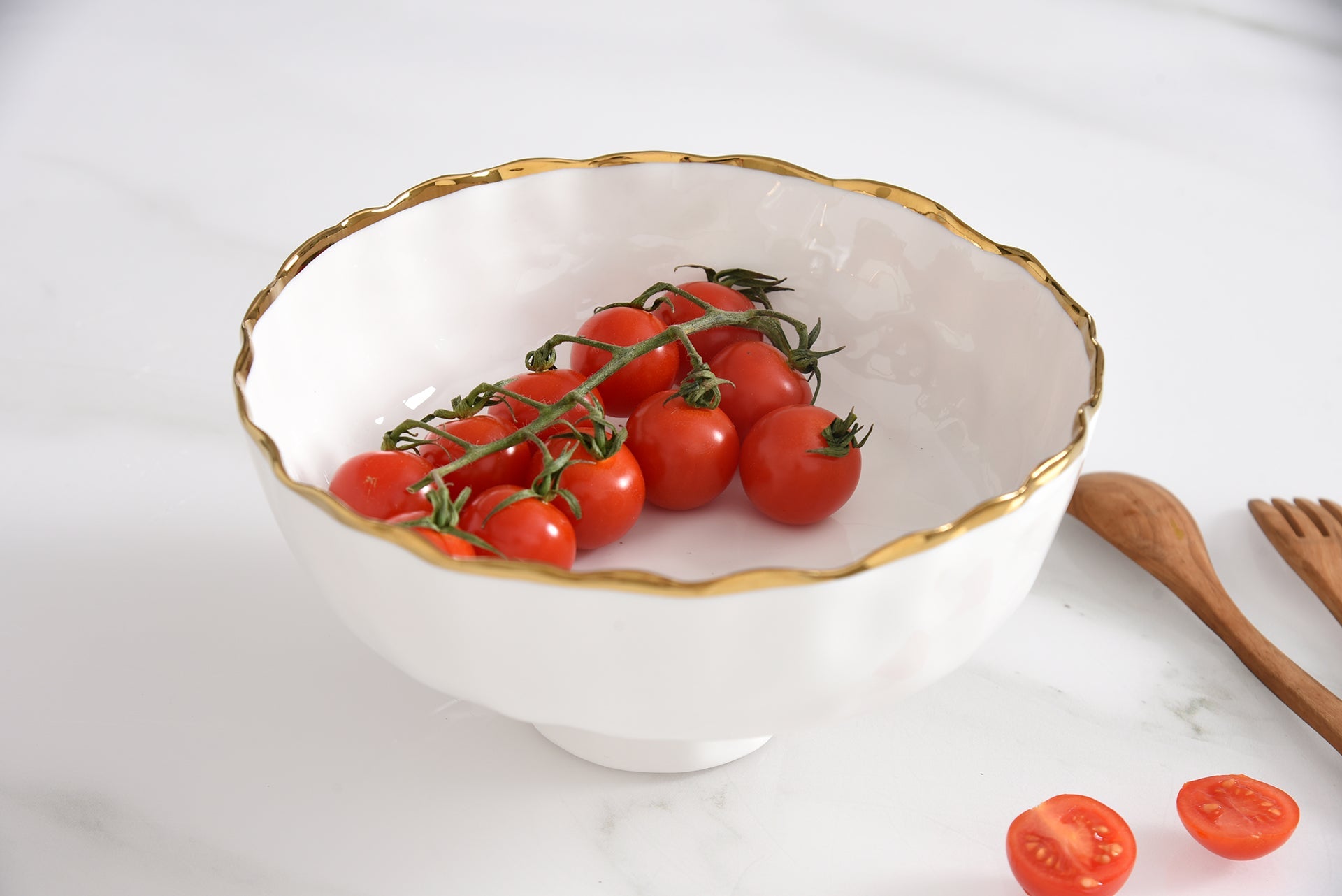 Portofino Small Footed Bowl Pampa Bay