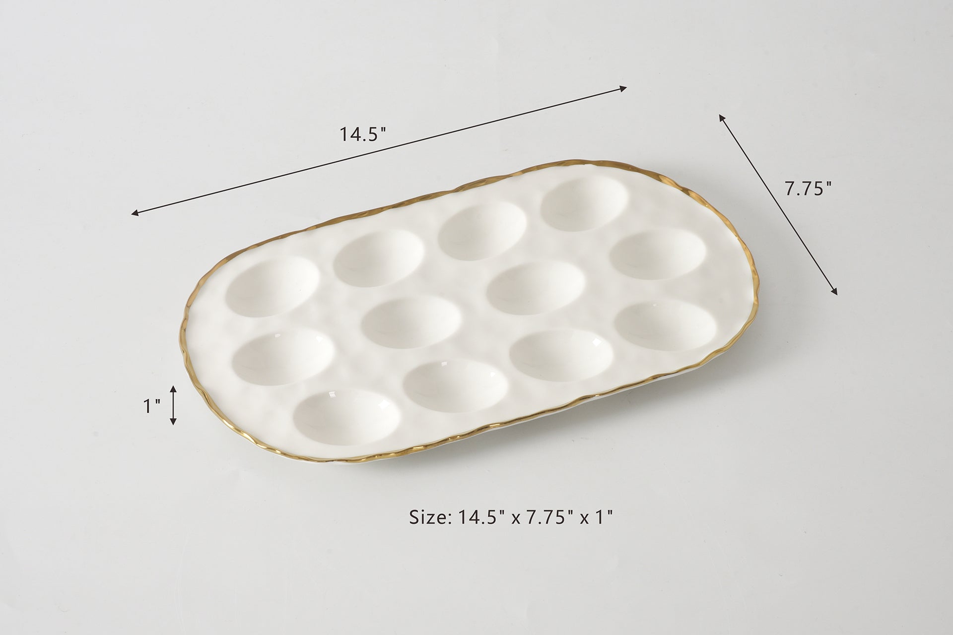 Portofino Oval Deviled Egg Tray Pampa Bay
