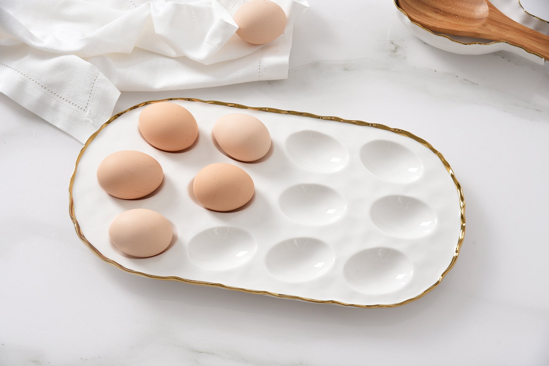 Portofino Oval Deviled Egg Tray Pampa Bay