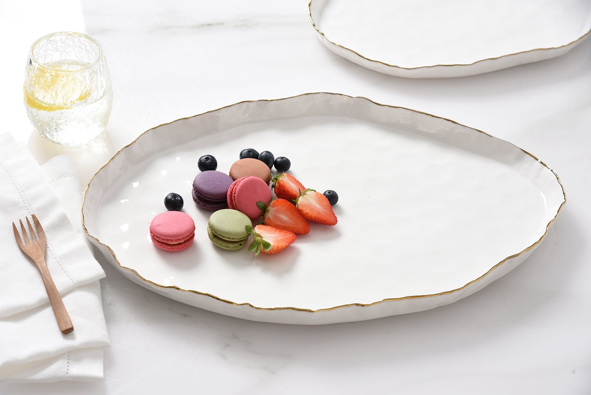 Portofino Large Oval Platter Pampa Bay