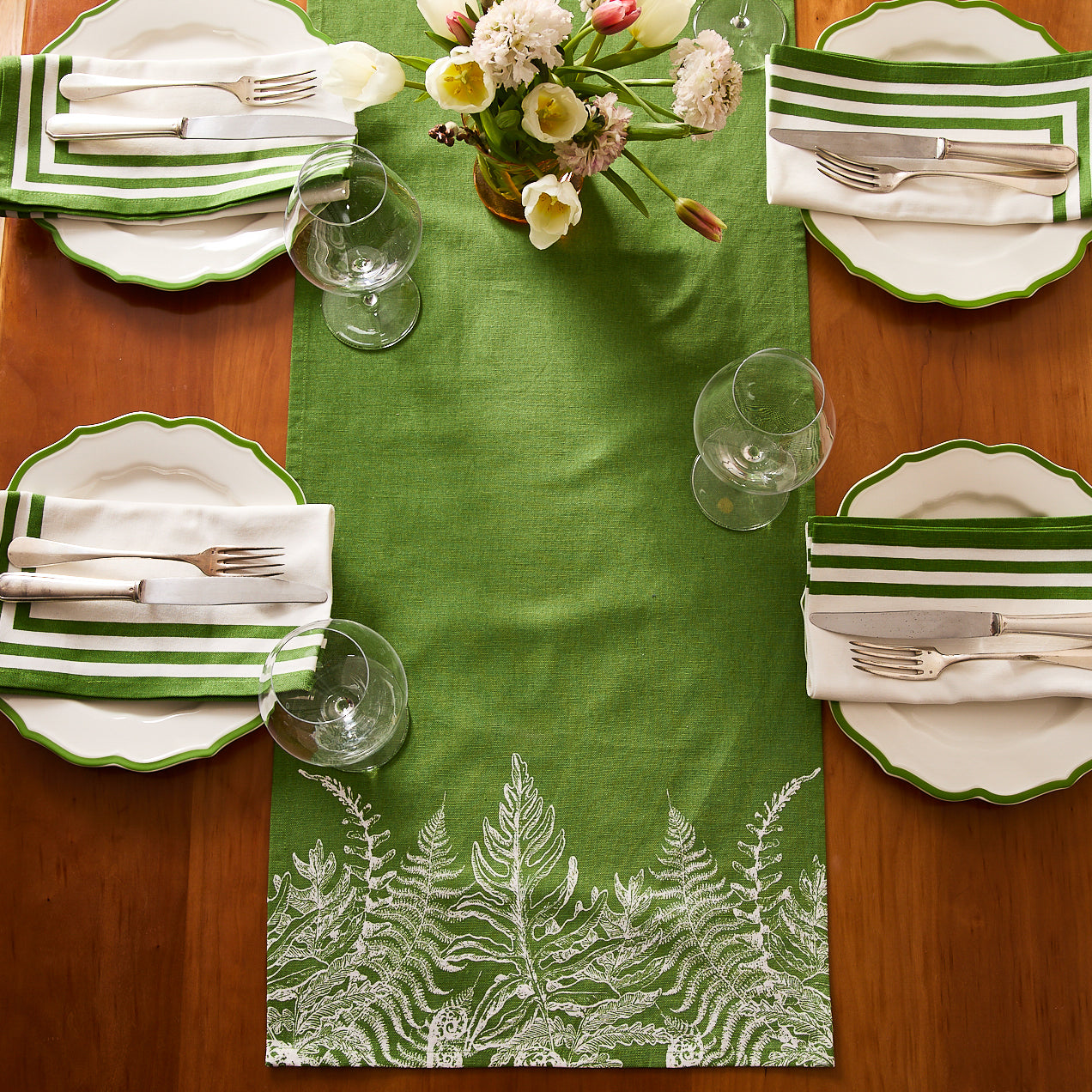 Spring Verde Table Runner