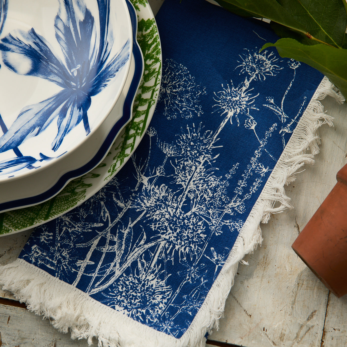 Summer Blues Dinner Napkins