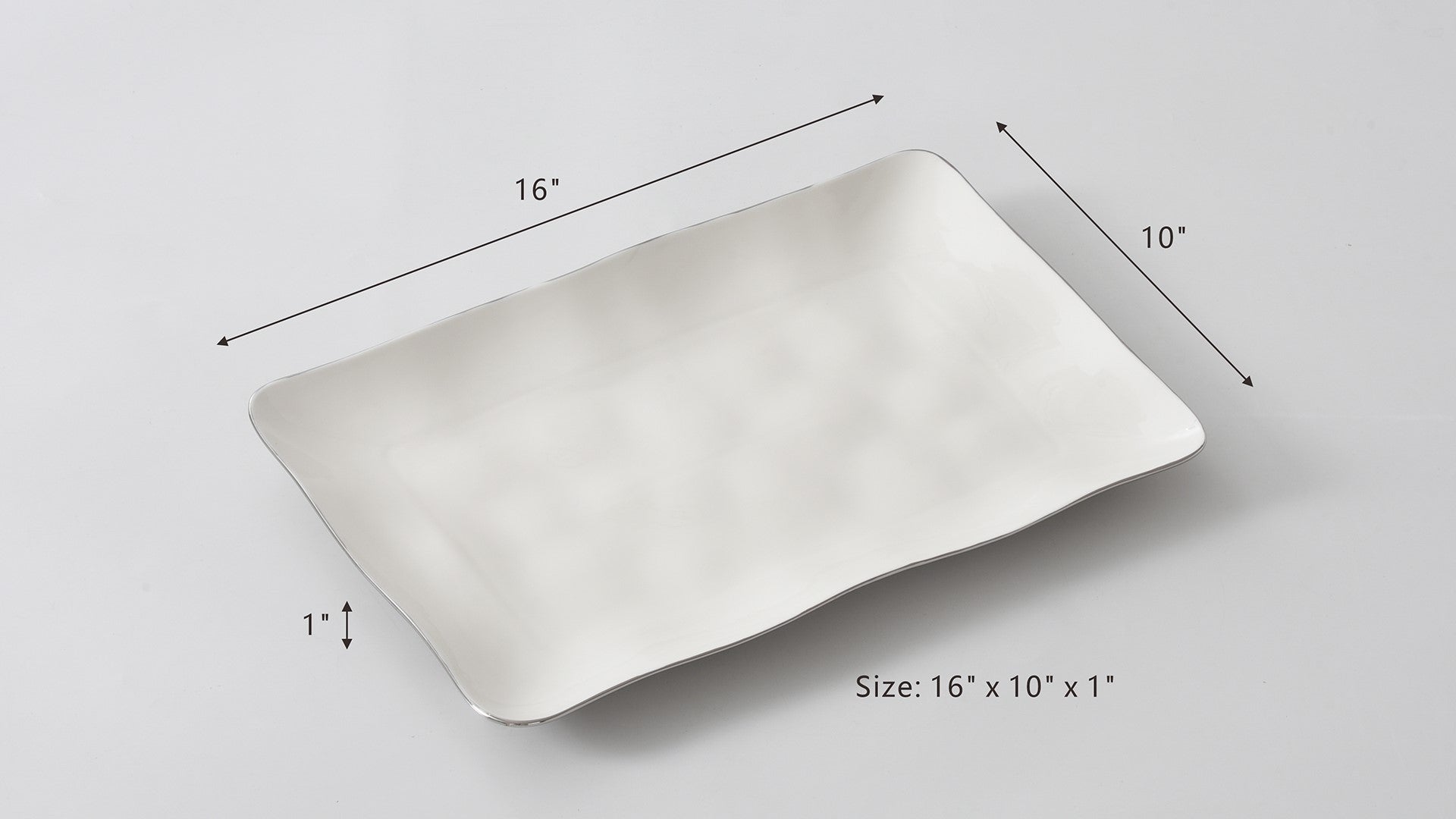 Thin & Simple Rectangular Platter Pampa Bay