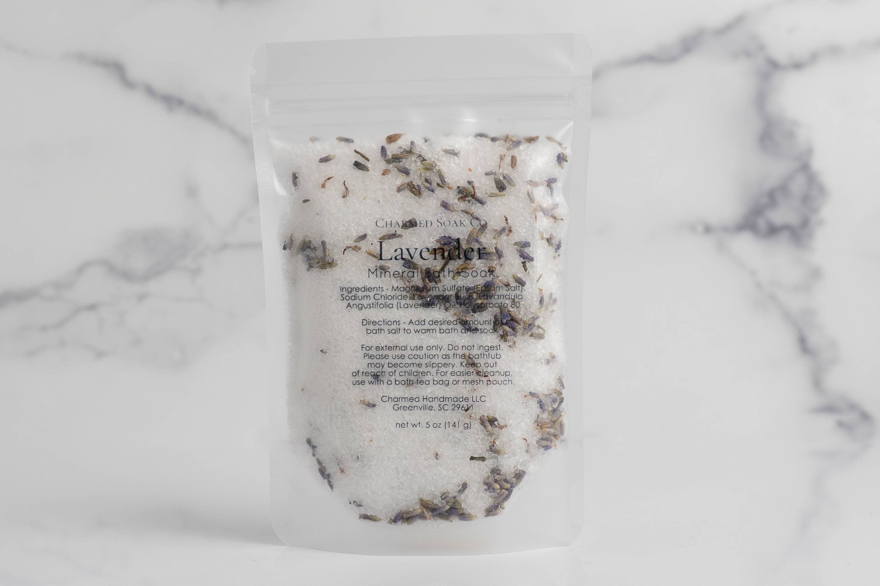 Botanical Bath Soaks | Pouch | Branded & Unlabeled: Branded / Lavender