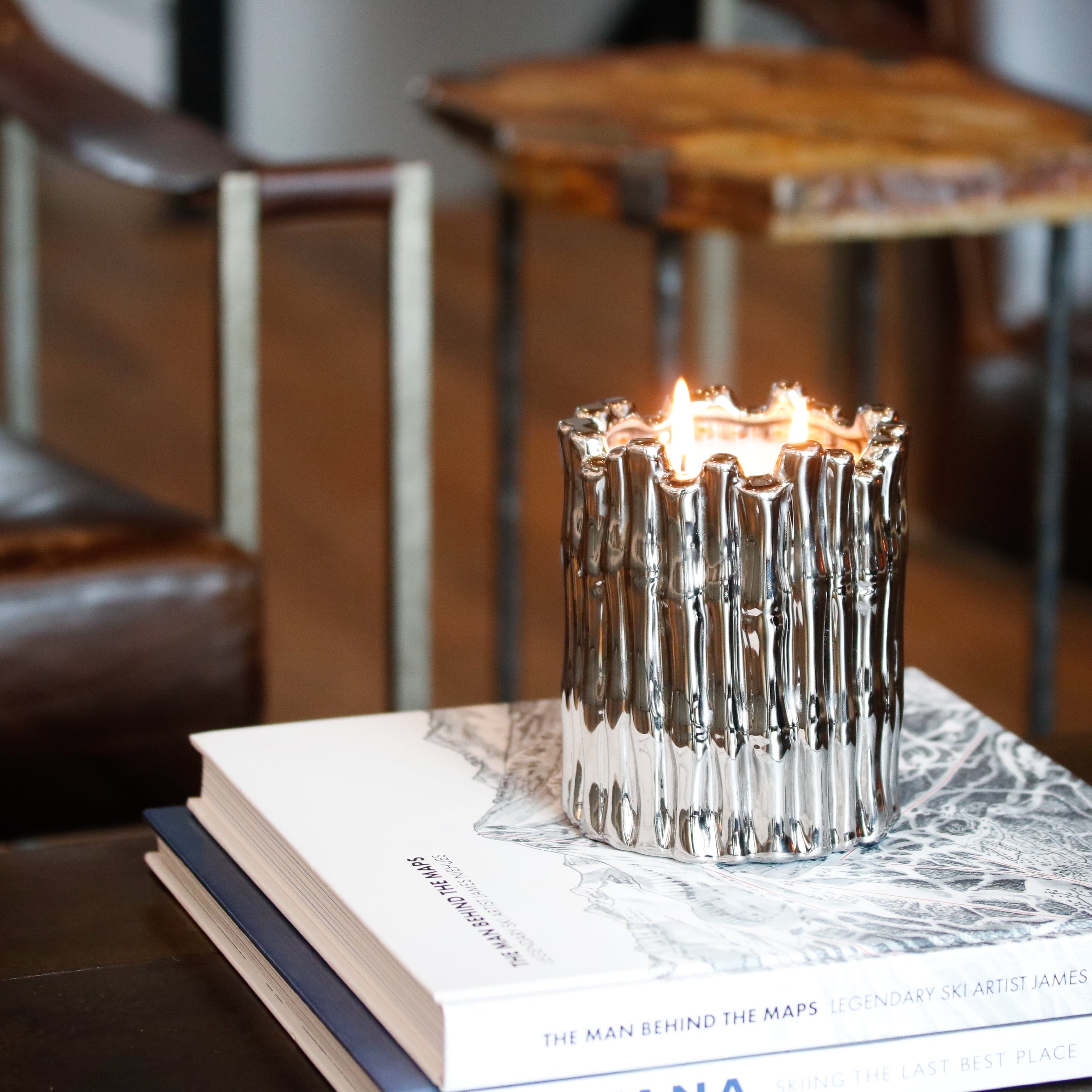 Silver Sagano Candle