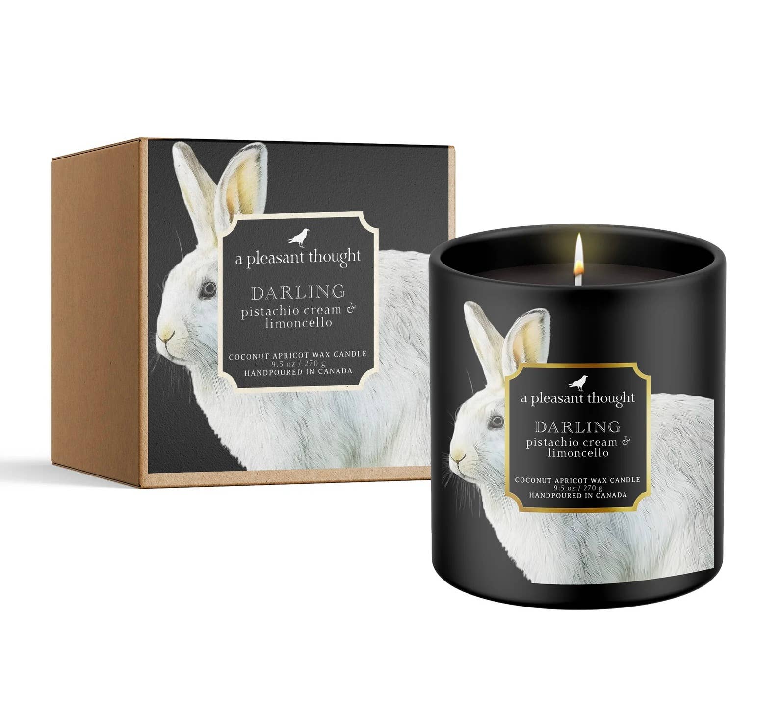DARLING | PISTACHIO CREAM & LIMONCELLO | RAVEN CANDLE: Cotton A Pleasant Thought
