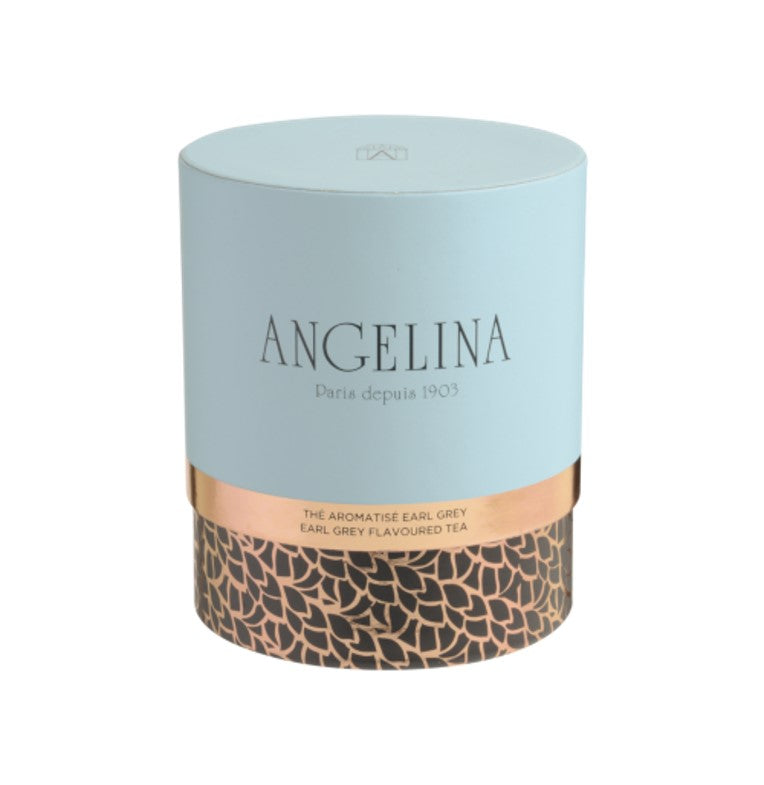 Earl grey flavored tea round box - Angelina Paris Angelina