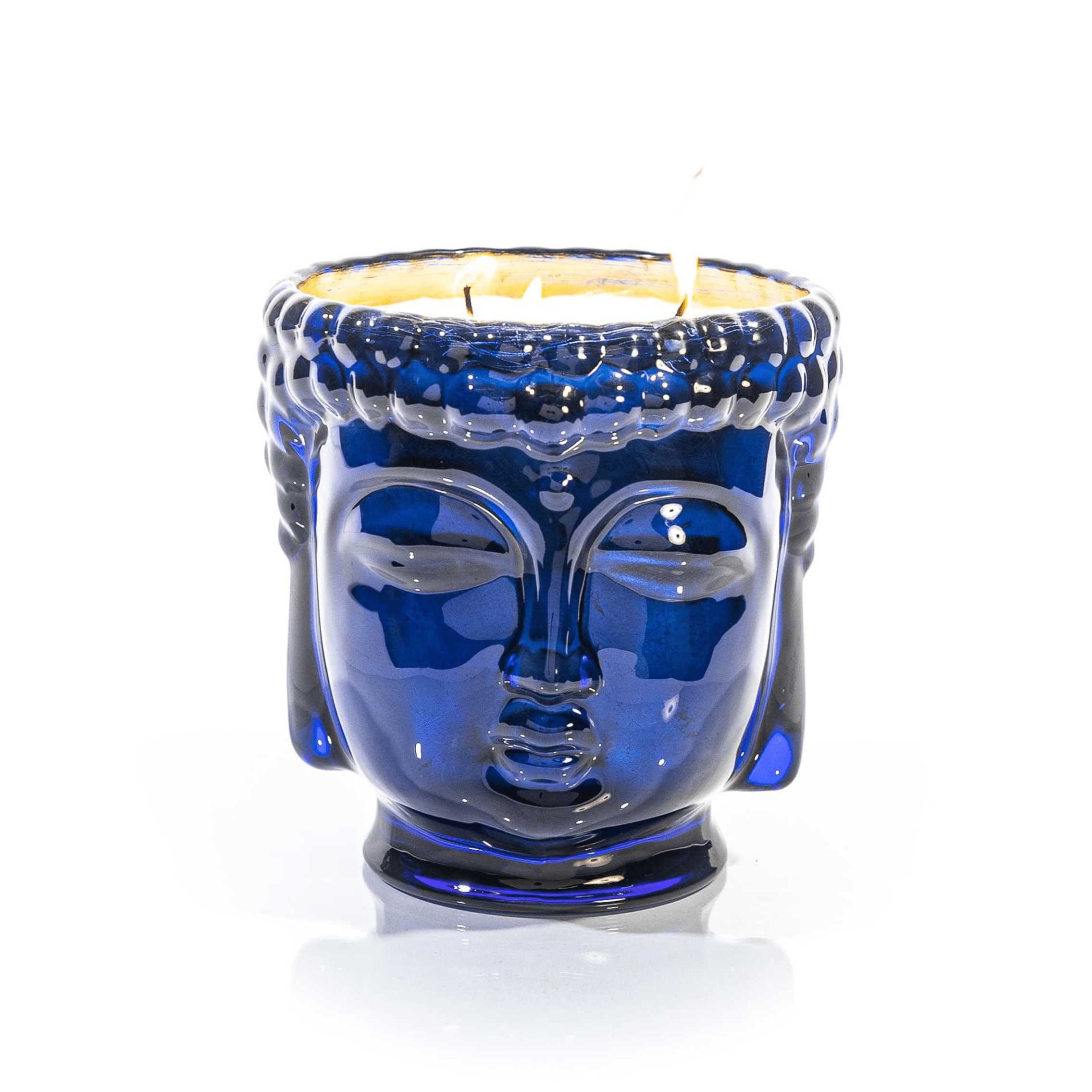 Caesonia | 24K Gold Sapphire Blue Glass Buddha Royale Thompson Ferrier