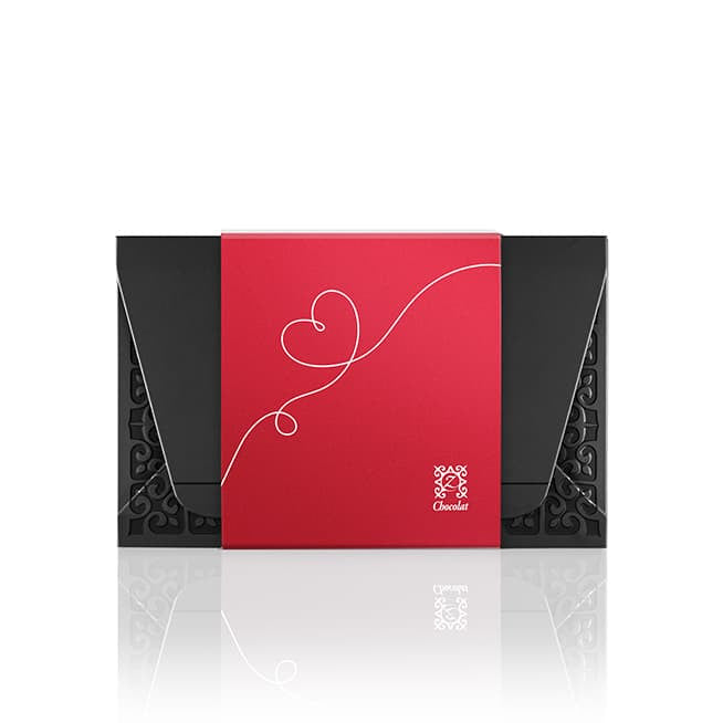 12 Romantic Hearts Zchocolat
