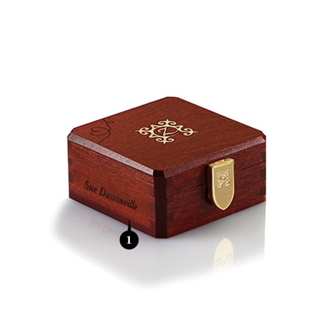Passionate Opal 24 kt Gold z chocolat