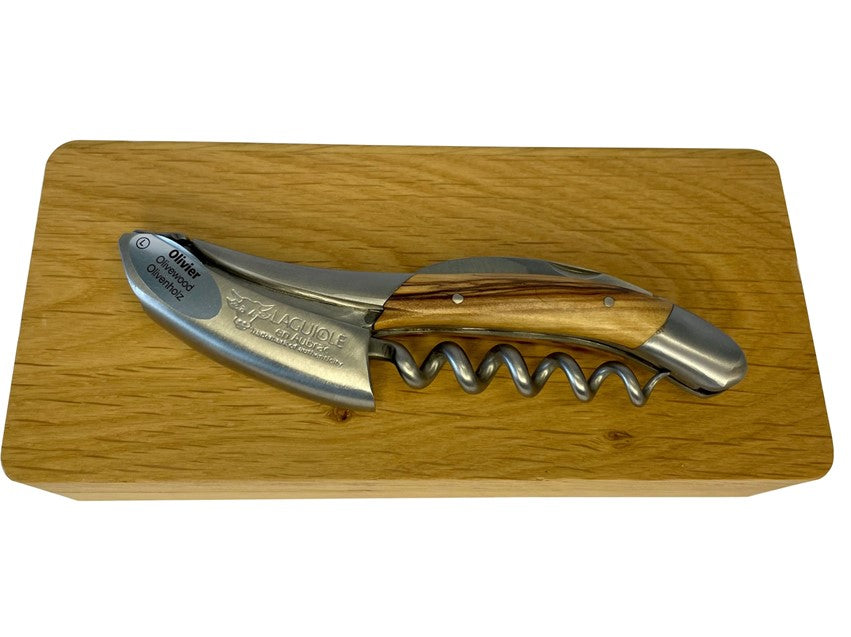 Sommelier Waiter's Corkscrew, Olivewood Handle-Laguiole En Aubrac Laguiole en Aubrac