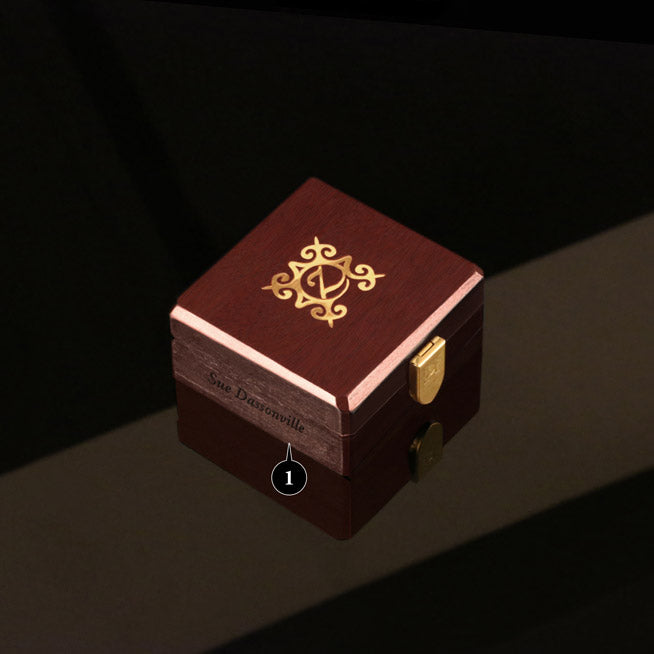 Opal 24kt Gold 2 Hearts z chocolat