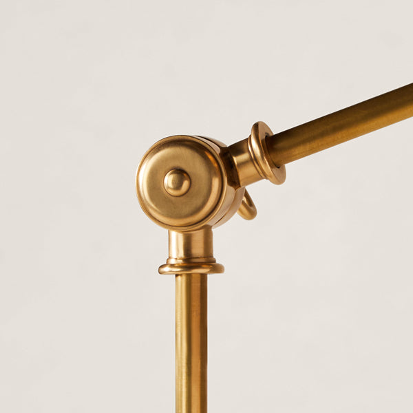 Anette Floor Lamp - Natural Brass
