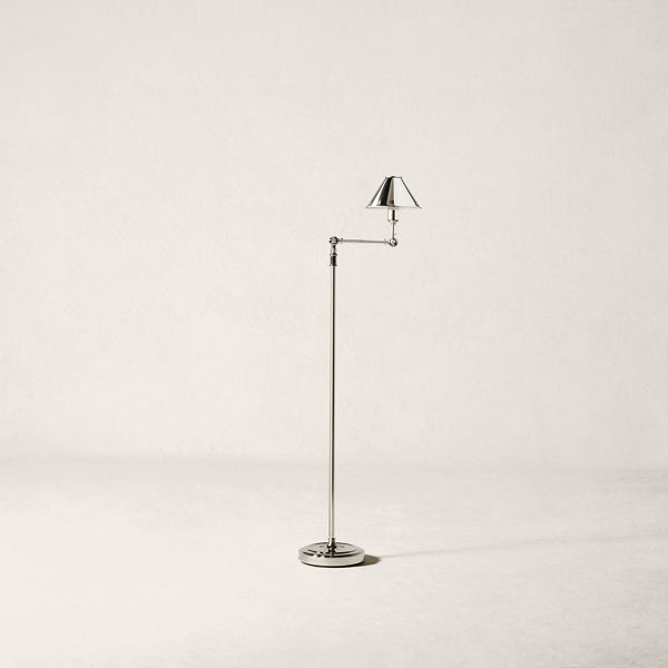 Anette Floor Lamp - Polished Nickel