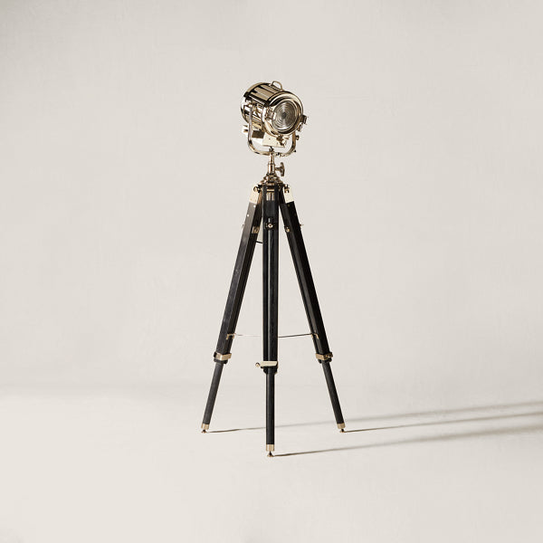 Montauk Searchlight Floor Lamp - Ebonized Oak