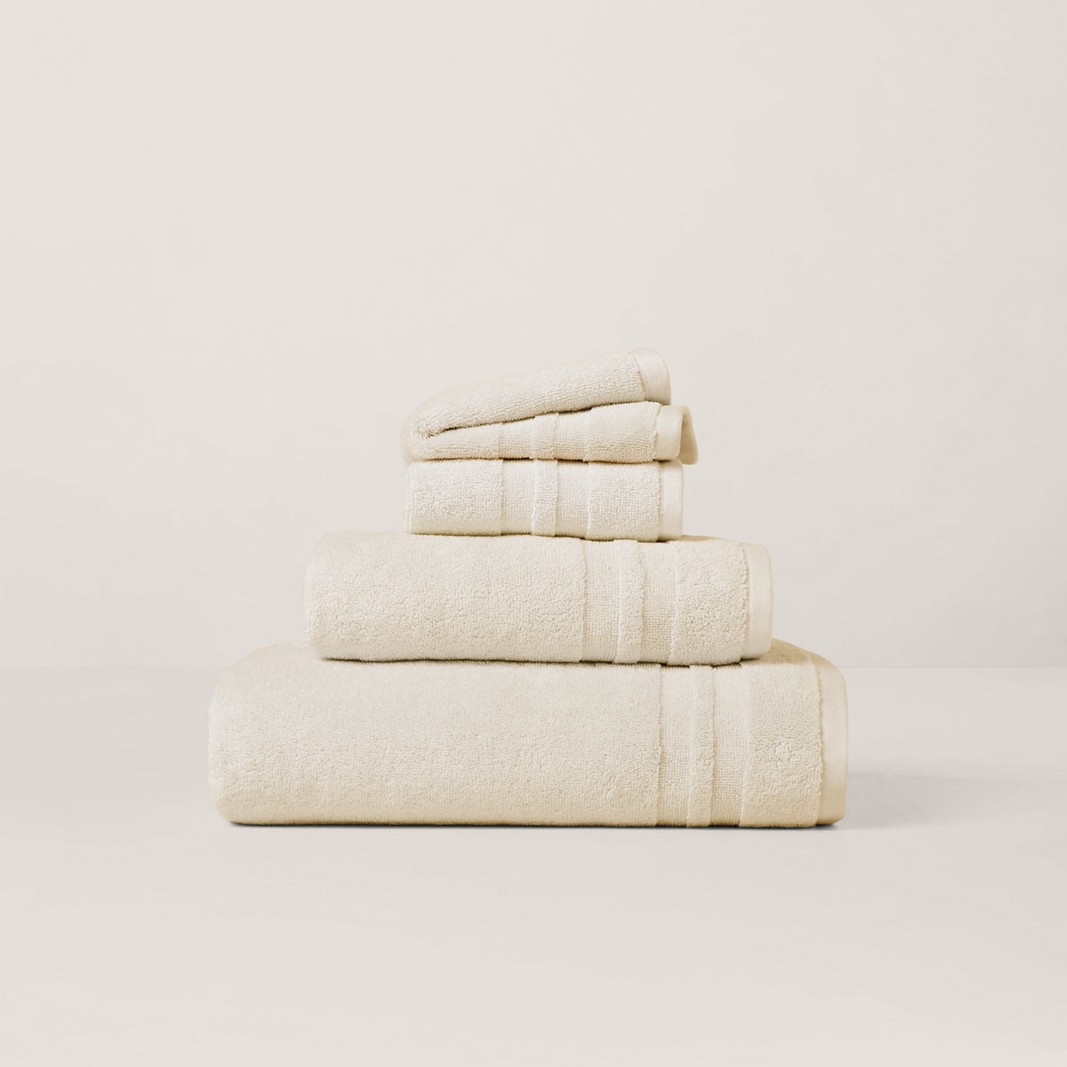 Payton Bath Towels & Mat - True Parchment