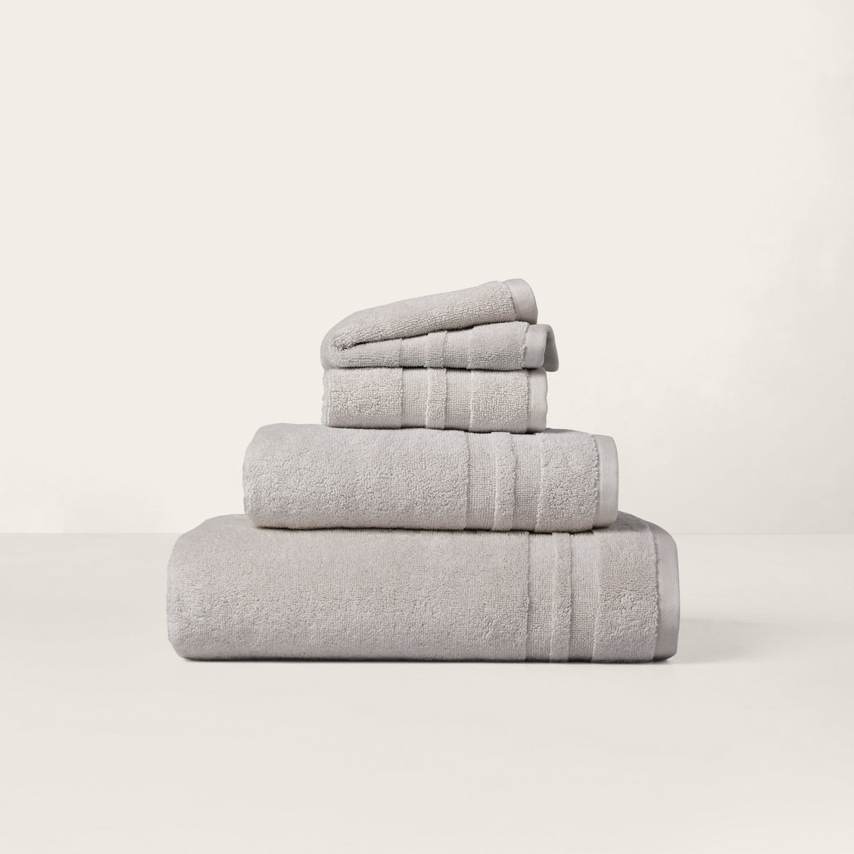 Payton Bath Towels & Mat - Stone Gray