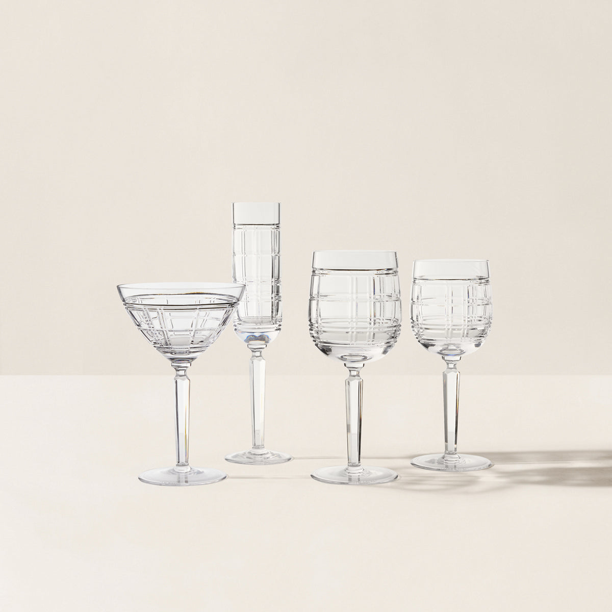 Hudson Plaid Champagne Flute - Ralph Lauren Home
