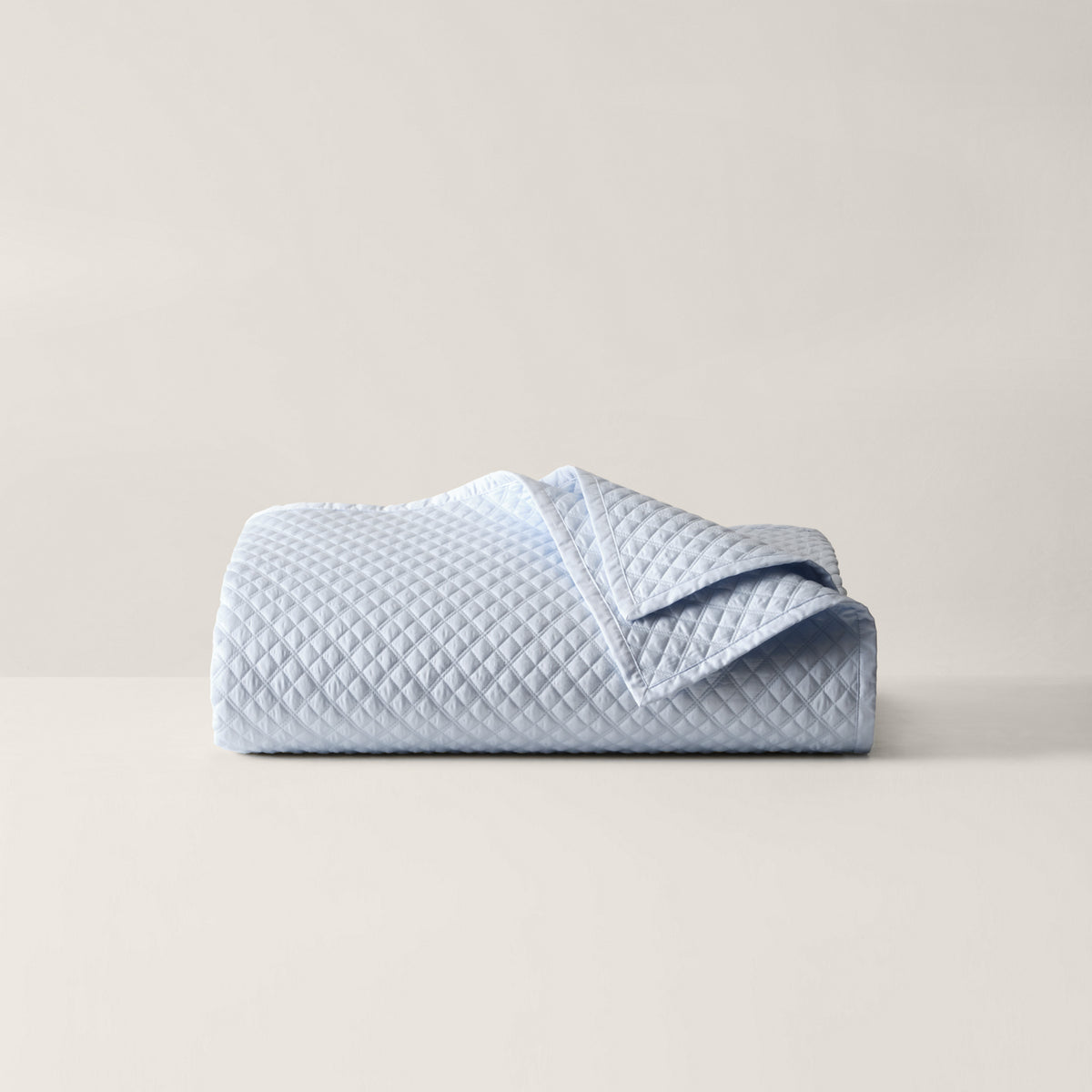 Argyle Sateen Quilt - Blue Hyacinth