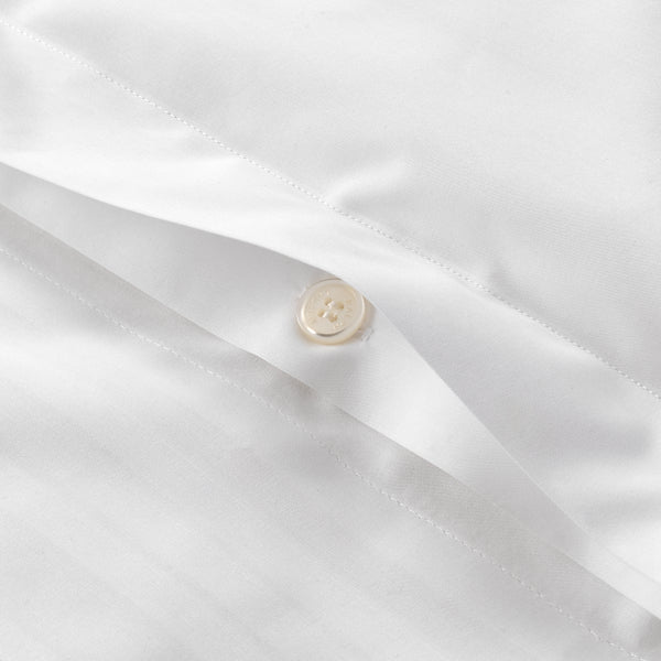 Organic Cotton Tuxedo Pleat Duvet Cover