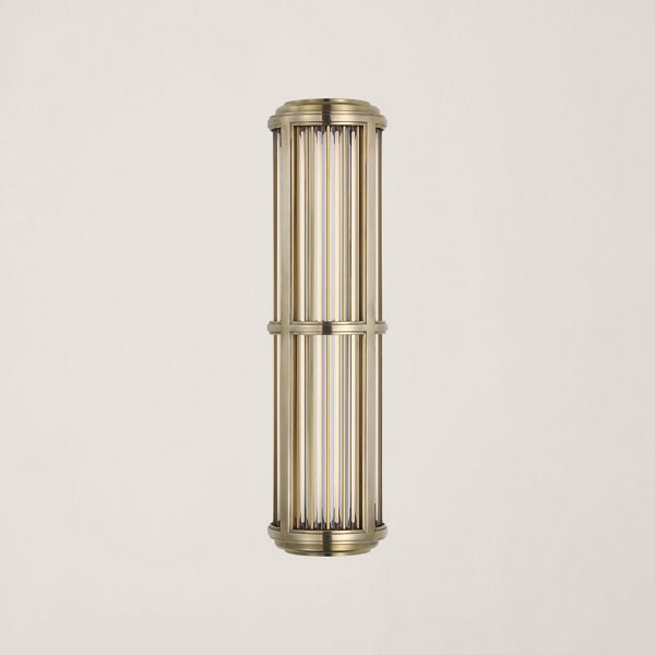 Perren Medium Wall Sconce - Natural Brass and Glass Rods
