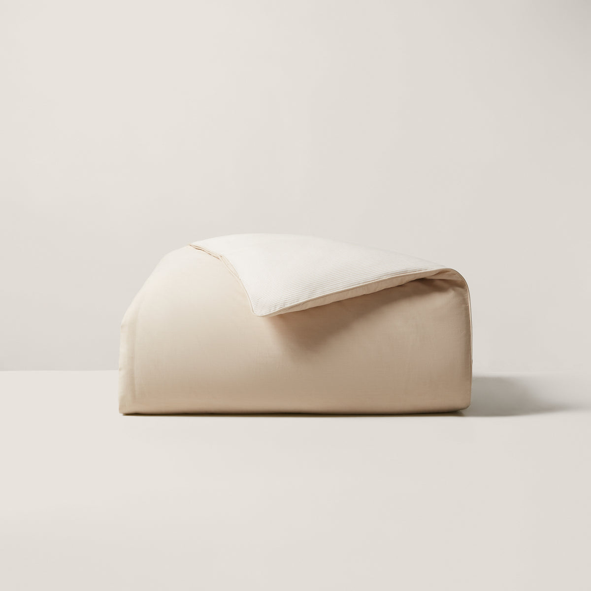 Organic Cotton Oxford Reversible Duvet - Tan