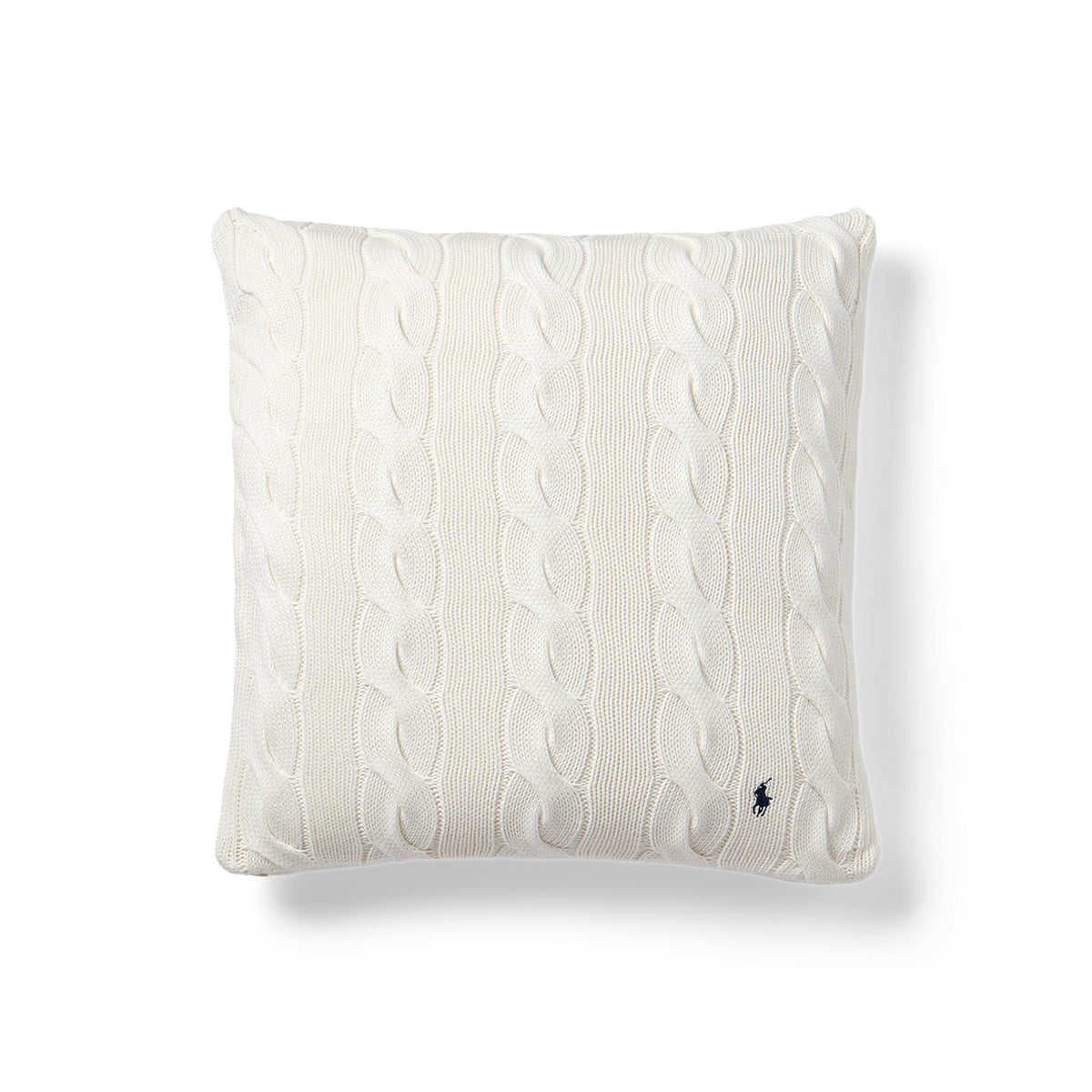 Hanley Cable-Knit Throw Pillow - Cream