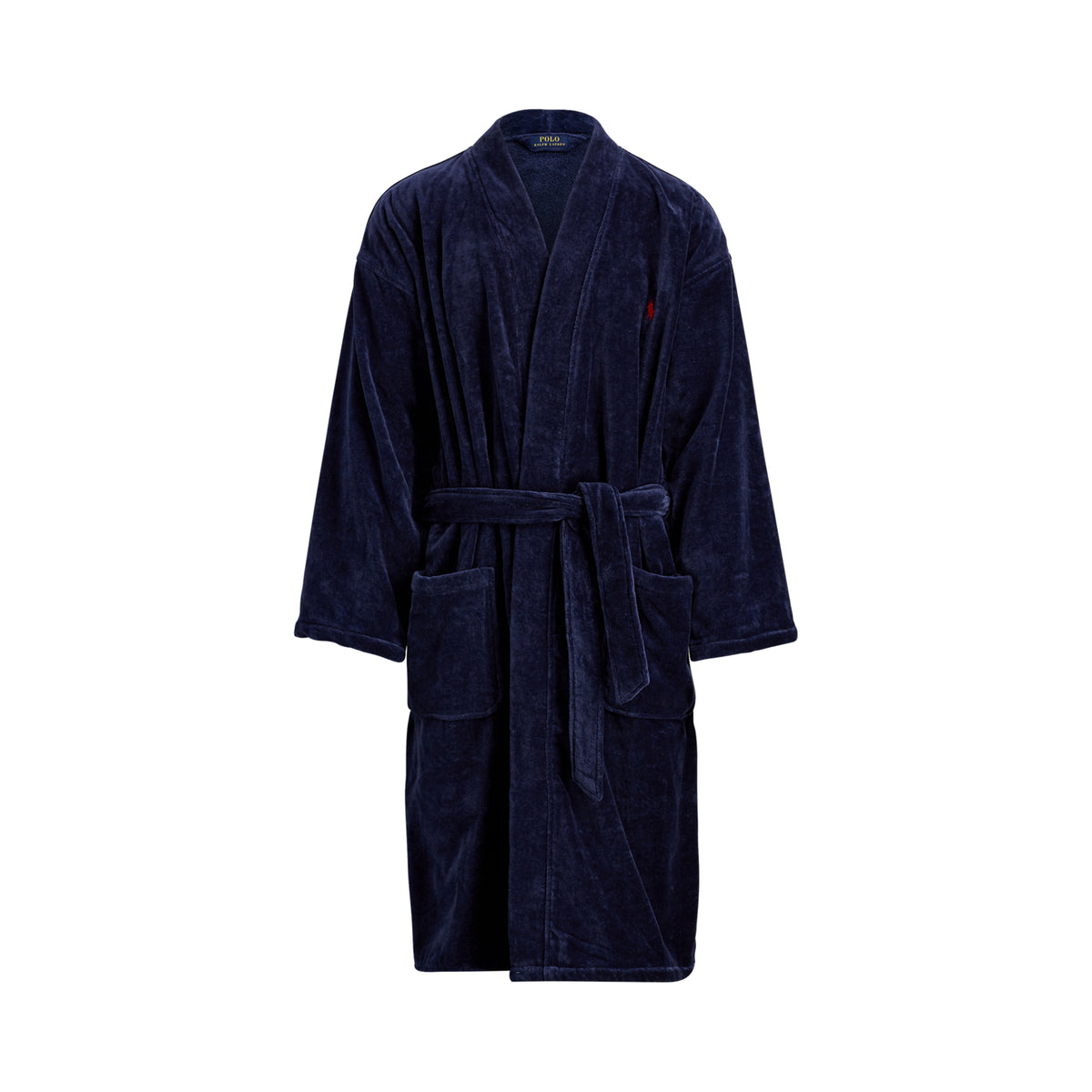 Terry Velour Robe - Navy