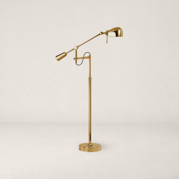 RL '67 Boom-Arm Floor Lamp - Natural Brass