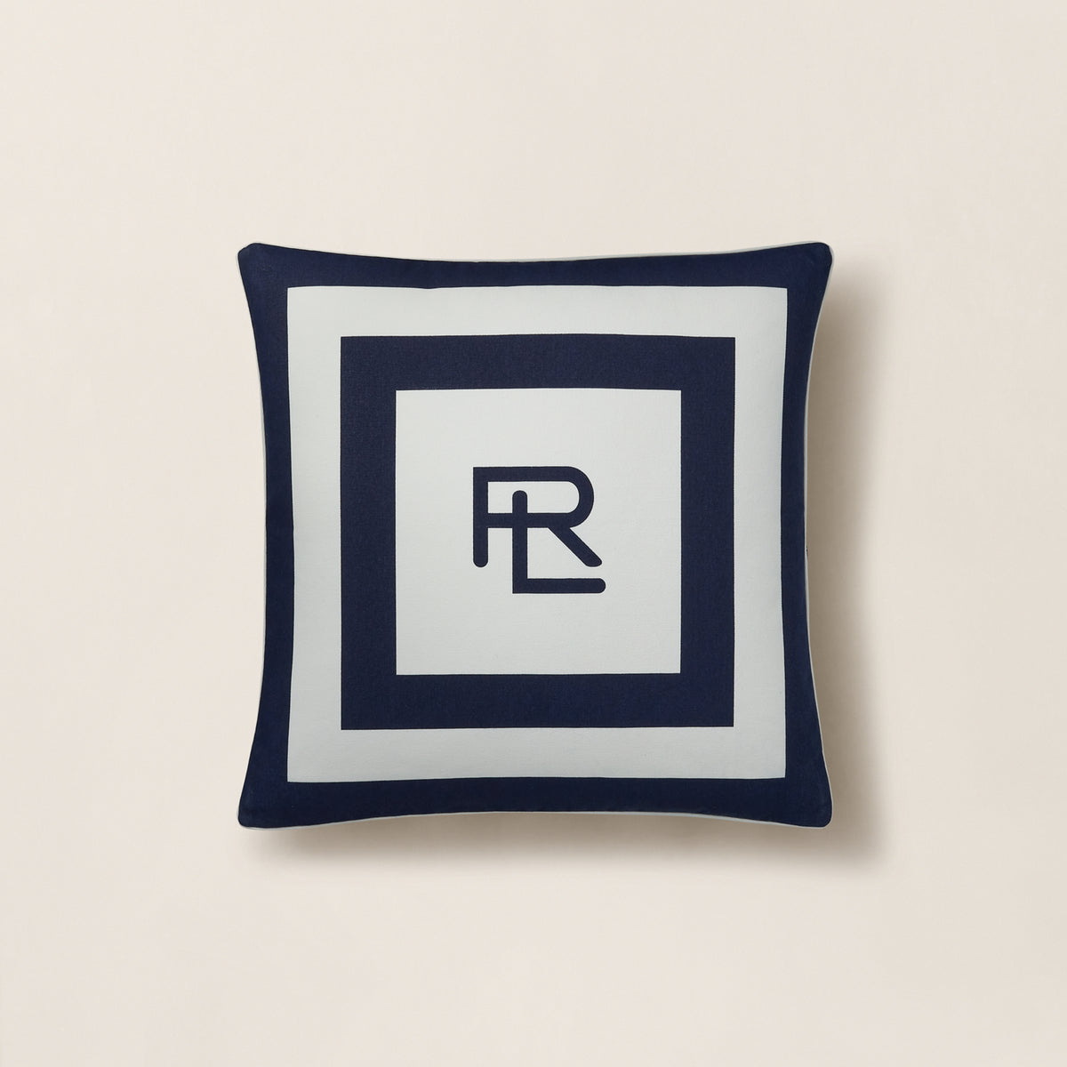 Holton Throw Pillow - Navy/White